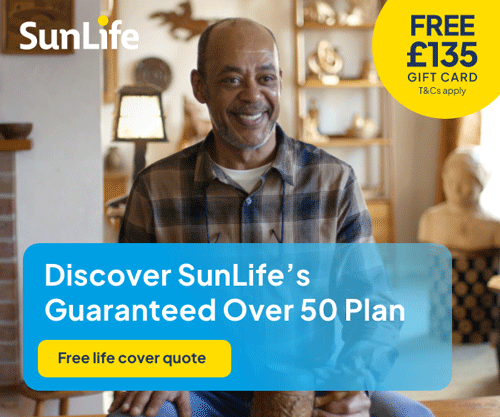 post office over 50s life insurance sunlife ad